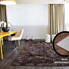 Tapete Peludo Apolo 1,00 x 1,50 Chocolate | Prata Têxtil